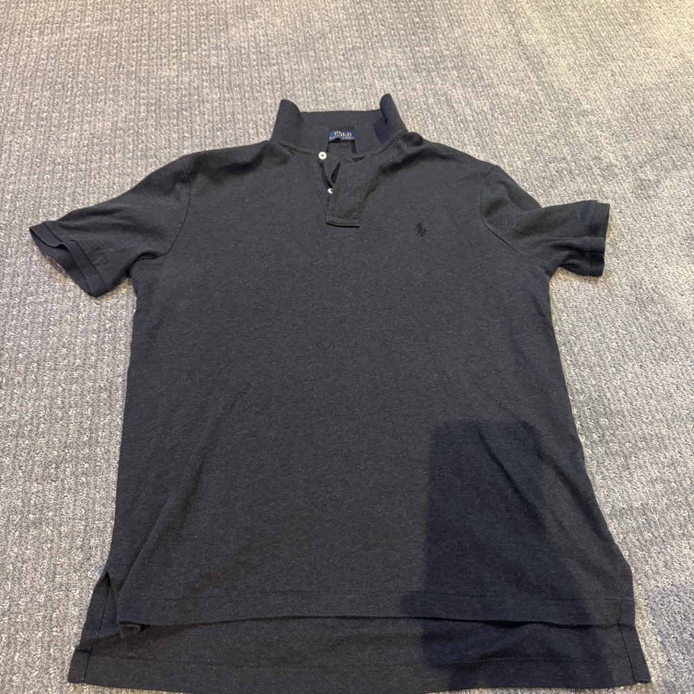 Ralph Lauren Black Polo Shirt Classic Design